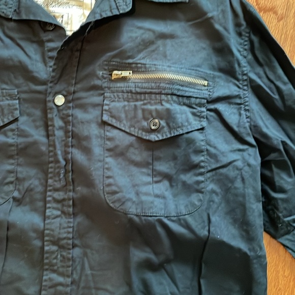 Navy button down shirt - Picture 5 of 6
